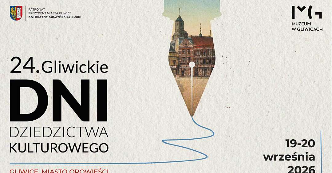 Gliwice do czytania, nie do zwiedzania. XXIV Dni Dziedzictwa Kulturowego już we wrześniu