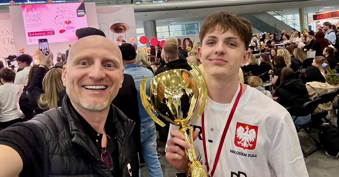 15-letni Nikodem Duda mistrzem Polski we fryzjerstwie. Poszedł w ślady ojca!