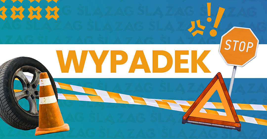 Karambol na DK78. Osiem pojazdów, w tym jeden zmiażdżony i trzy w płomieniach