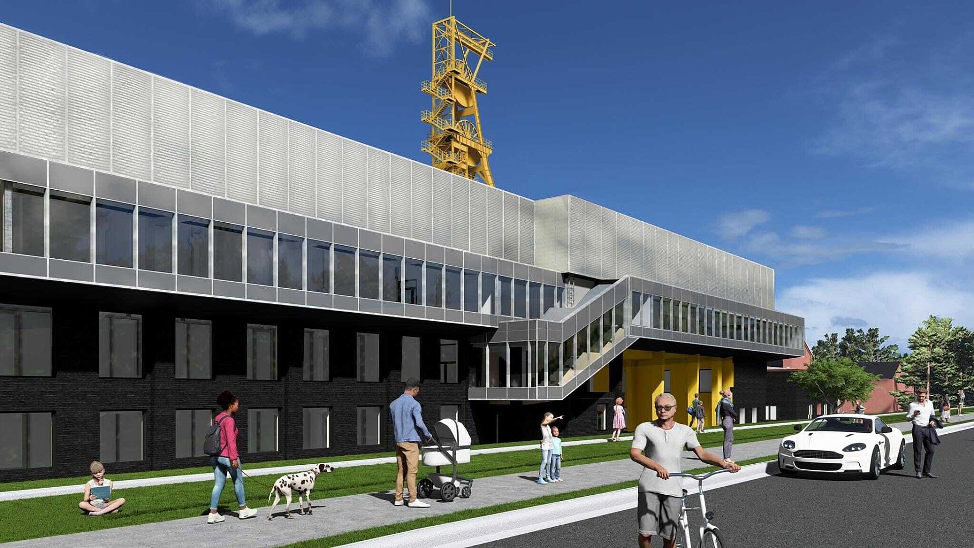 Sosnowiec. KWK "Kazimierz-Juliusz" Wizualizacja w ramach projektu "Kazimierz OdNowa". Sosnowiec. KWK "Kazimierz-Juliusz" Wizualizacja w ramach projektu "Kazimierz OdNowa".