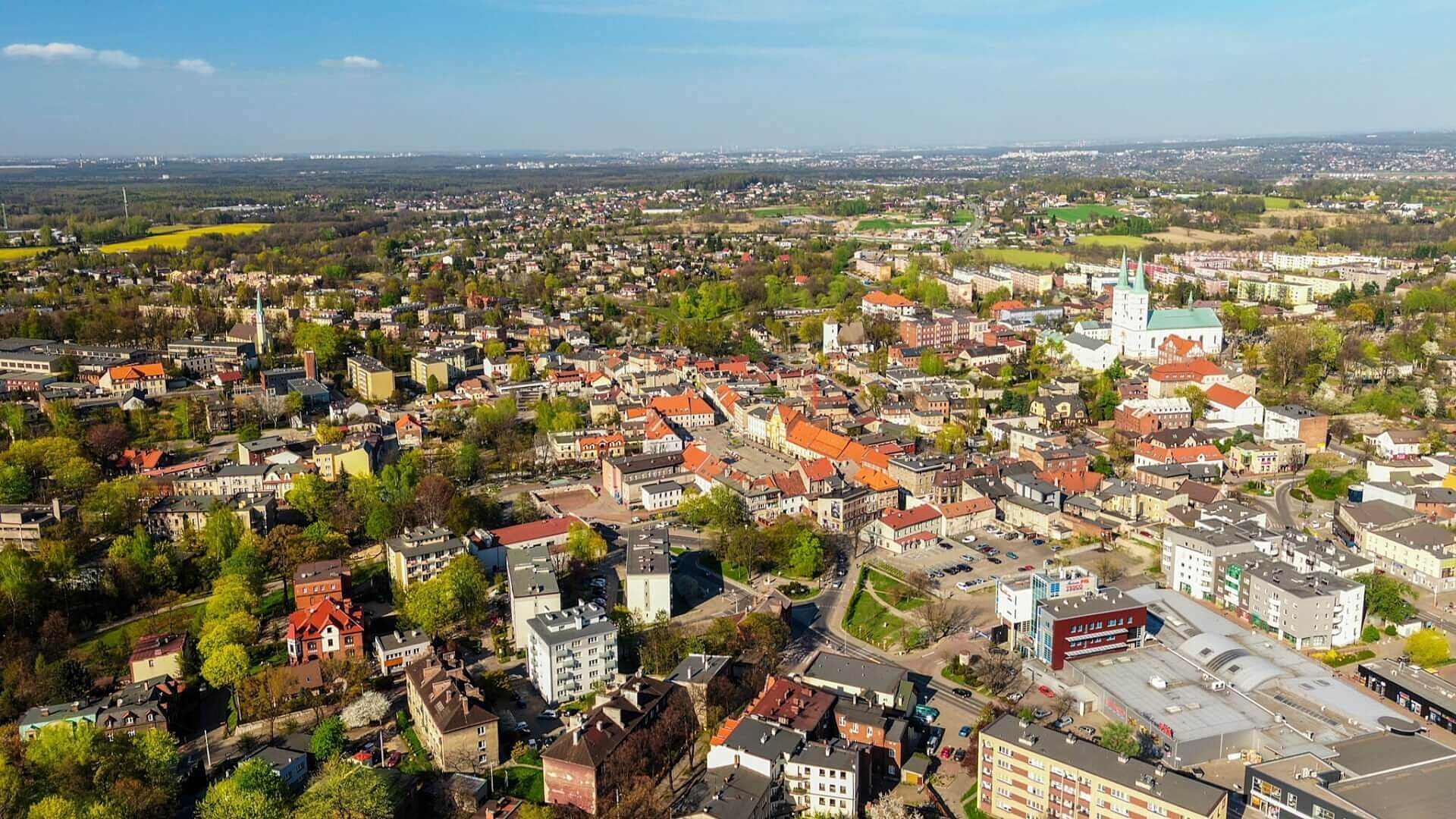 Mikołów z lotu ptaka Mikołów z lotu ptaka