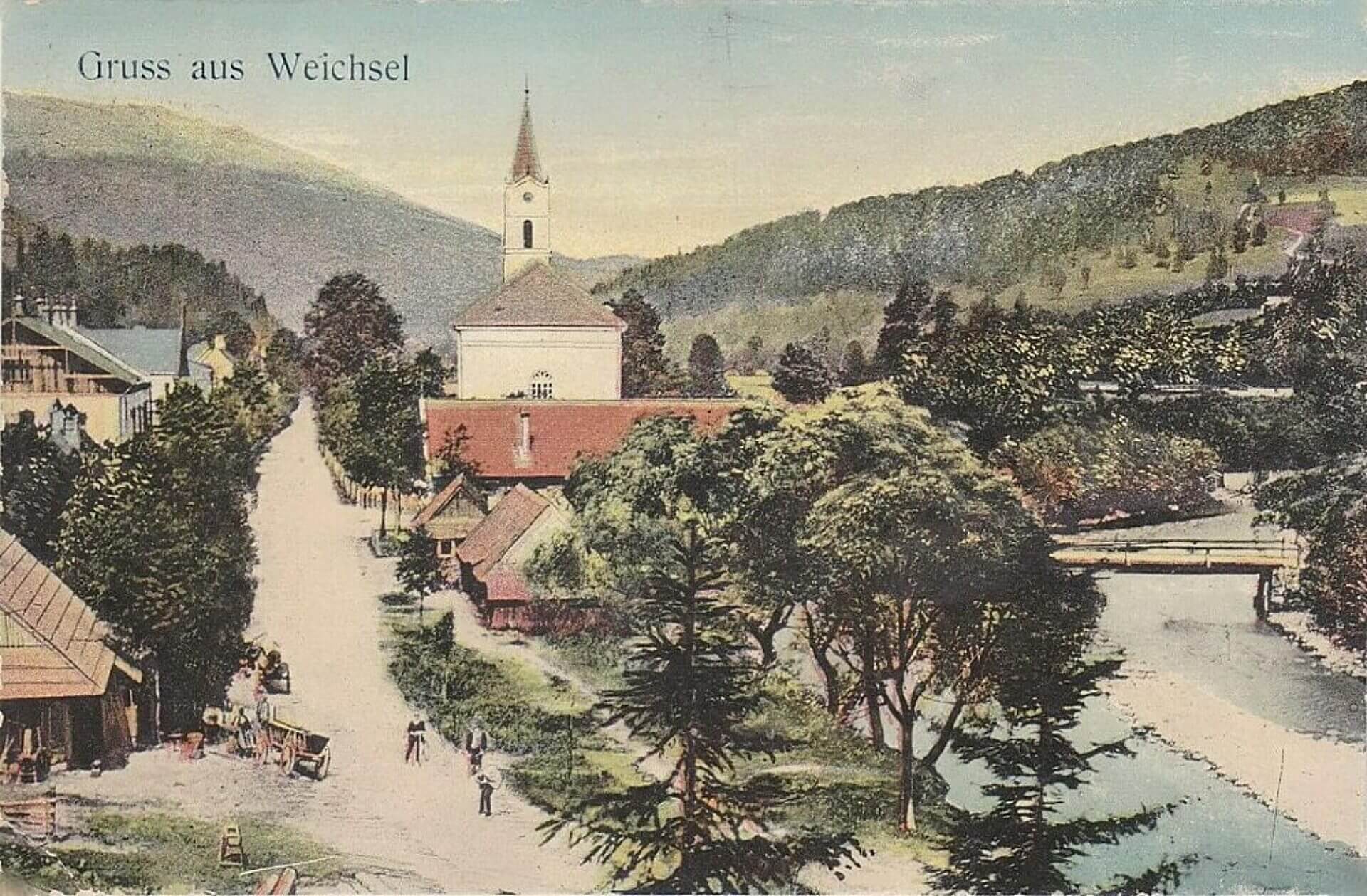 Wisła na archiwalnej fotografii Wisła na archiwalnej fotografii