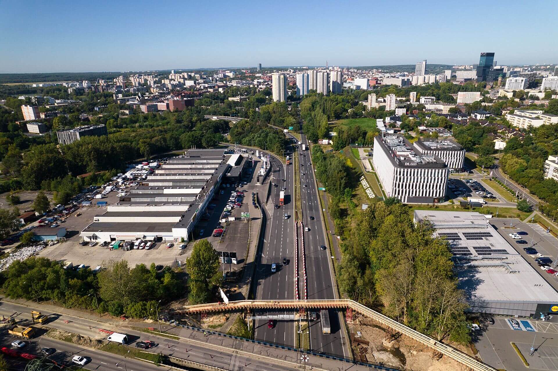 Katowice wiadukty nad droga S86 Katowice wiadukty nad droga S86