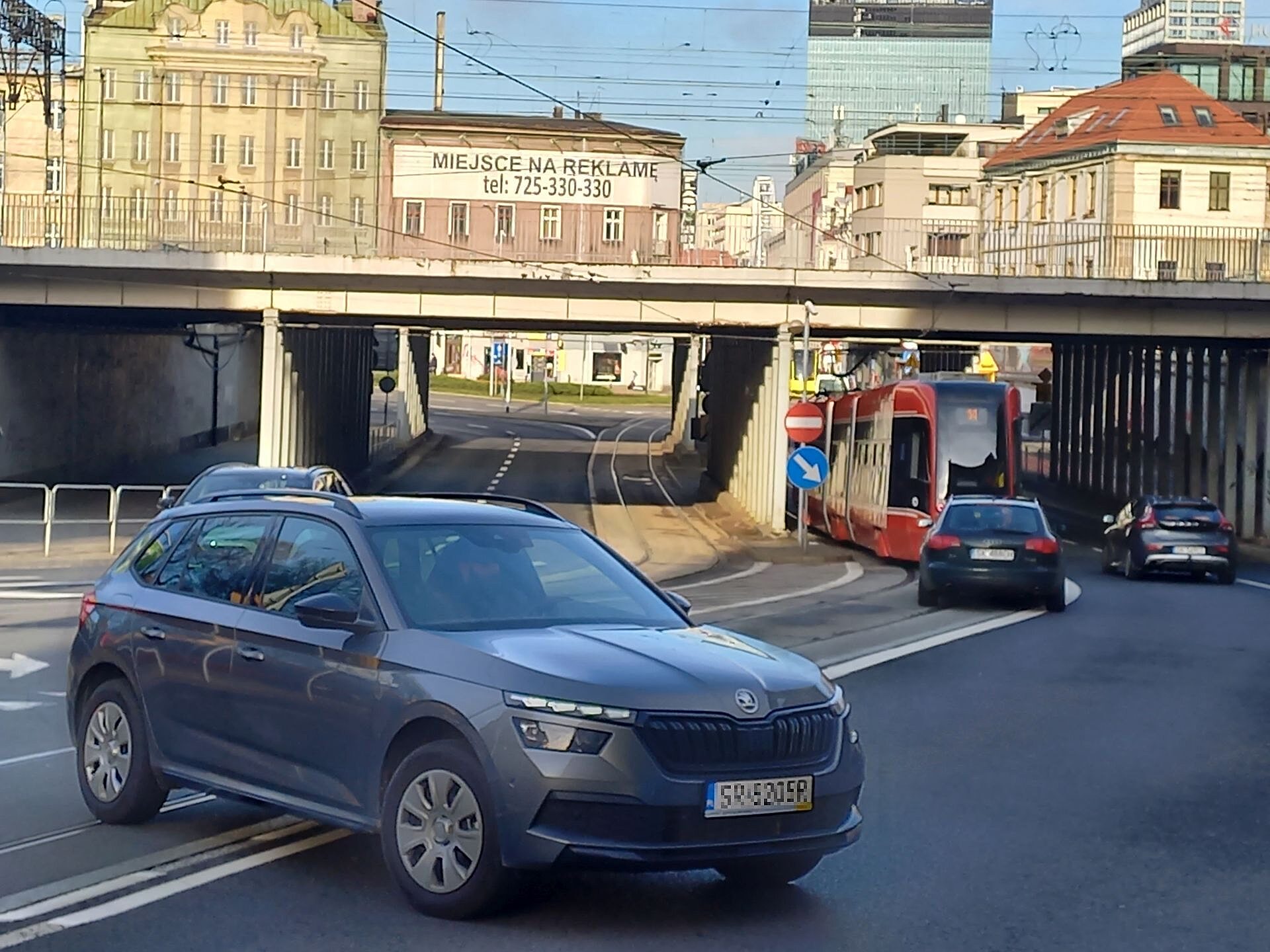 Katowice Widok na wiadukt nad ul Kosciuszki Katowice Widok na wiadukt nad ul Kosciuszki