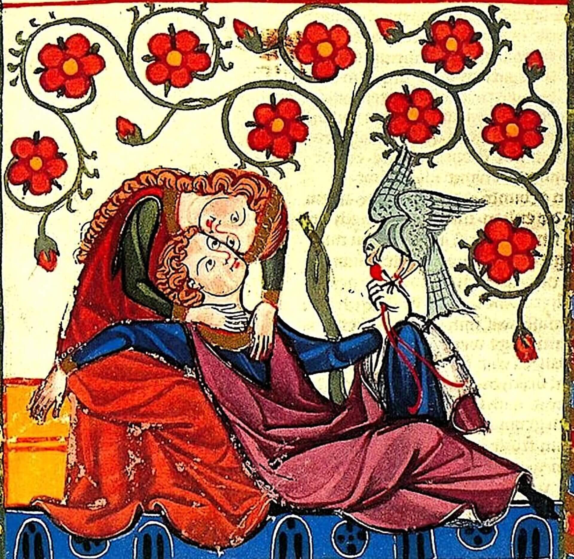 Średniowieczni kochankowie wg ryciny w "Codex Manesse" Średniowieczni kochankowie wg ryciny w "Codex Manesse"