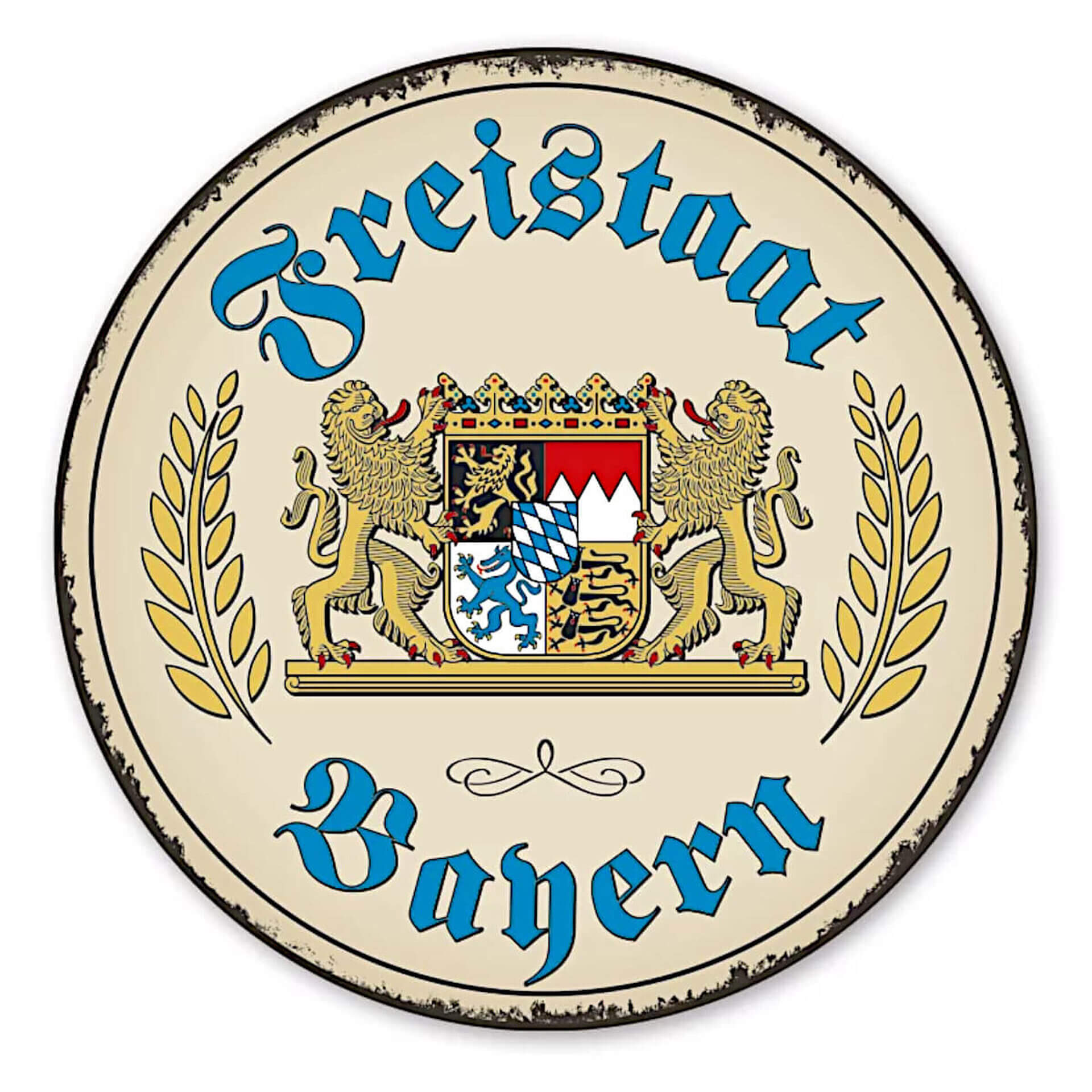 MAI VIN 94 Festschild Freistaat Bayern Retro 400 mm MAI VIN 94 Festschild Freistaat Bayern Retro 400 mm