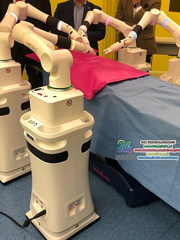 Wojewódzki Szpital Specjalistyczny Nr 5 im. Św. Barbary w Sosnowcu. Nowy robot chirurgiczny. 12 grudnia 2024. Wojewódzki Szpital Specjalistyczny Nr 5 im. Św. Barbary w Sosnowcu. Nowy robot chirurgiczny. 12 grudnia 2024.