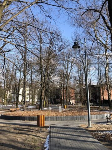 Park im. Mariana Maliny w Sosnowcu. 19 lutego 2025. Park im. Mariana Maliny w Sosnowcu. 19 lutego 2025.