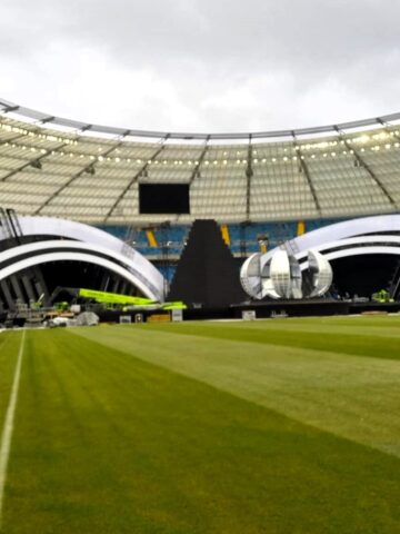 Budowa sceny Sylwester z Dwójka Stadion Slaski 19 Budowa sceny Sylwester z Dwójka Stadion Slaski 19