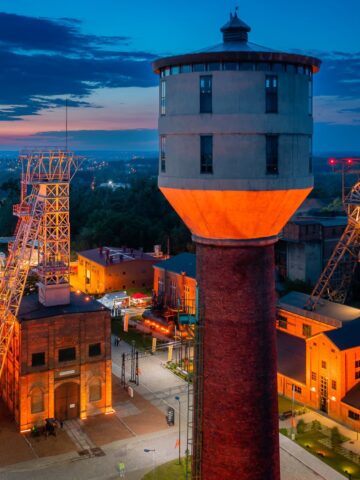 Iluminacja kompleksu Kopalni Rybnik Iluminacja kompleksu Kopalni Rybnik