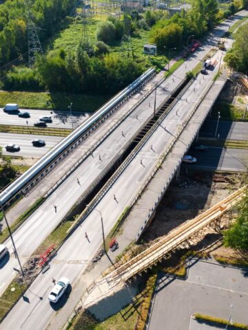 Katowice wiadukty nad droga S86 Katowice wiadukty nad droga S86