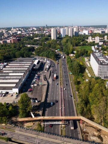 Katowice wiadukty nad droga S86 Katowice wiadukty nad droga S86