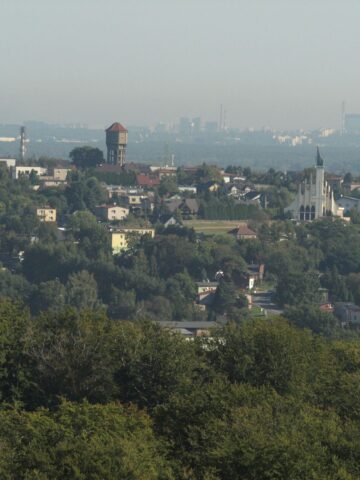 Laziska Gorne widok z haldy Skalny Laziska Gorne widok z haldy Skalny