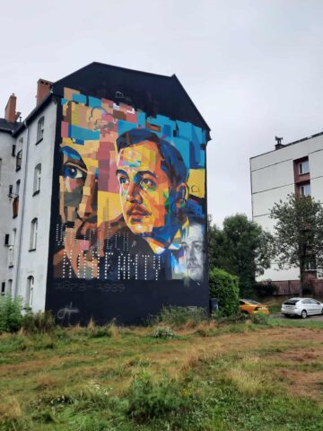 Mural z Wojciechem Korfantym Mural z Wojciechem Korfantym