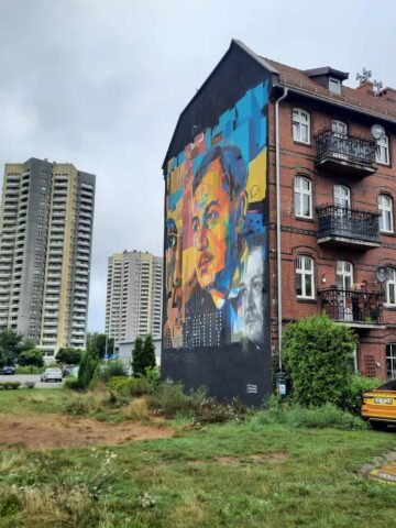 Mural z Wojciechem Korfantym Mural z Wojciechem Korfantym