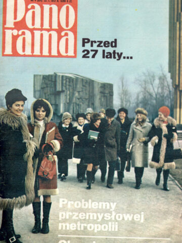 Pomnik Czynu Rewolucyjnego w Sosnowcu na okładce Panoramy Pomnik Czynu Rewolucyjnego w Sosnowcu na okładce Panoramy