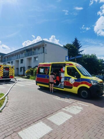 Pożar mieszkania, ul. Einsteina, Tychy Pożar mieszkania, ul. Einsteina, Tychy