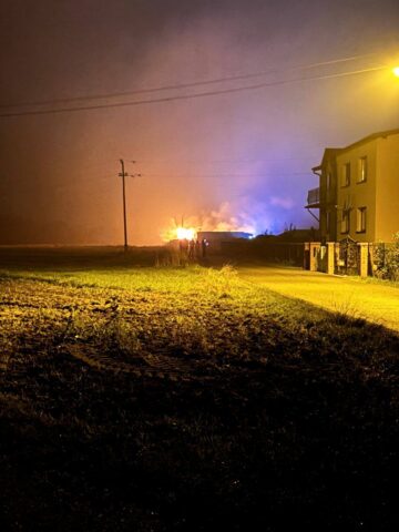 Pożar w Rusinowicach Pożar w Rusinowicach