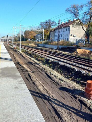 Sosnowiec Srodula budowa przystanku PKP Sosnowiec Srodula budowa przystanku PKP