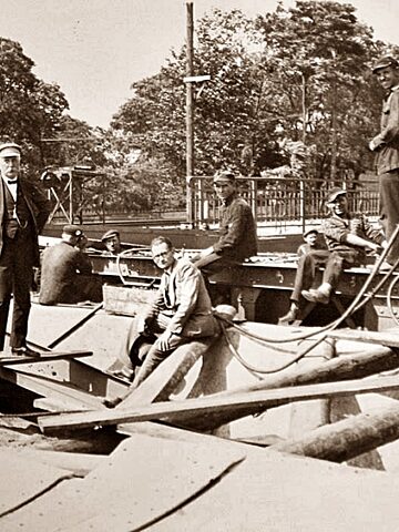 Sosnowiec. Tunel katowicki - czas budowy. Rok 1928. Sosnowiec. Tunel katowicki - czas budowy. Rok 1928.