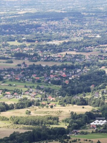 Widok z platformy na Hrobaczej Łące Widok z platformy na Hrobaczej Łące