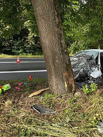 Wypadek DK43 powiat kłobucki Wypadek DK43 powiat kłobucki