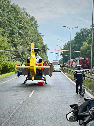 Wypadek Murcki Katowice 26 07 2025, godz. 16 Wypadek Murcki Katowice 26 07 2025, godz. 16