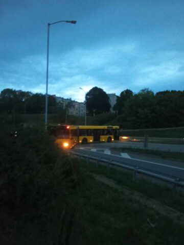 Autobus na DTŚ w Chorzowie Autobus na DTŚ w Chorzowie