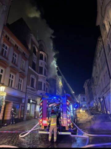 Cieszyn, wybuch i pożar w kamienicy Cieszyn, wybuch i pożar w kamienicy