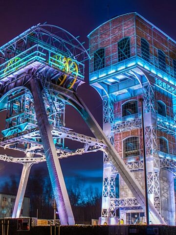 Dwie wieże KWK Polska w Świętochłowicach Dwie wieże KWK Polska w Świętochłowicach