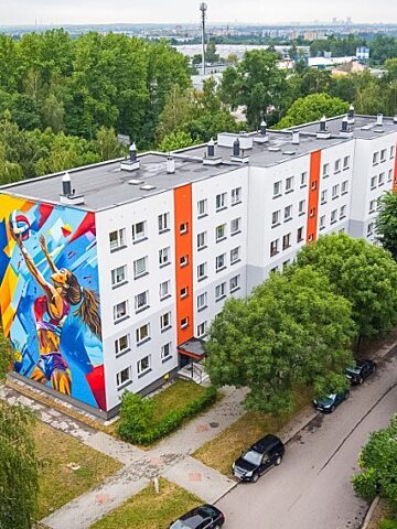 Mural siatkarka sosnowiec 4 Mural siatkarka sosnowiec 4