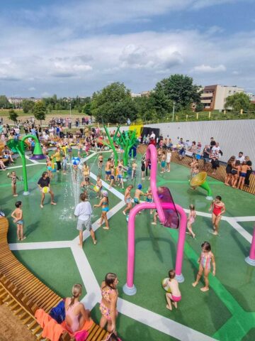 Wodny plac zabaw, Tychy Park Jaworek Wodny plac zabaw, Tychy Park Jaworek