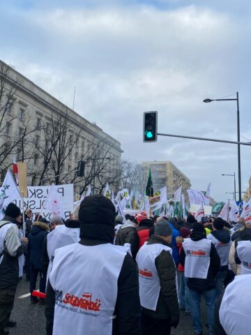 Protest związkowców 9 stycznia 2025 roku Protest związkowców 9 stycznia 2025 roku