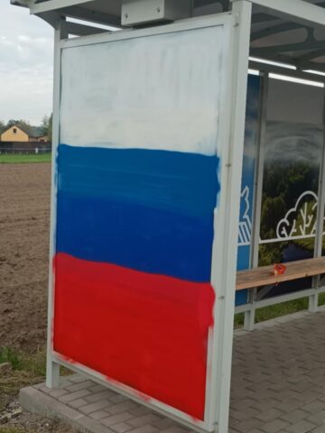 Zniszczone wiaty w Palowicach Zniszczone wiaty w Palowicach