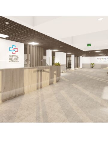 Wizualizacja szpital Gliwice Wizualizacja szpital Gliwice