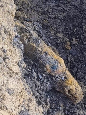 Wodzislaw znaleziono szkielet i niewybuchy 3 Wodzislaw znaleziono szkielet i niewybuchy 3