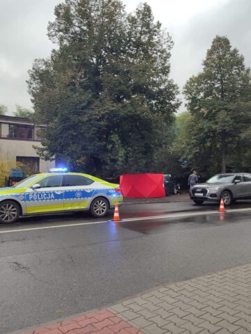 Wypadek śmiertelny, Gliwice ul. Przyszowska Wypadek śmiertelny, Gliwice ul. Przyszowska