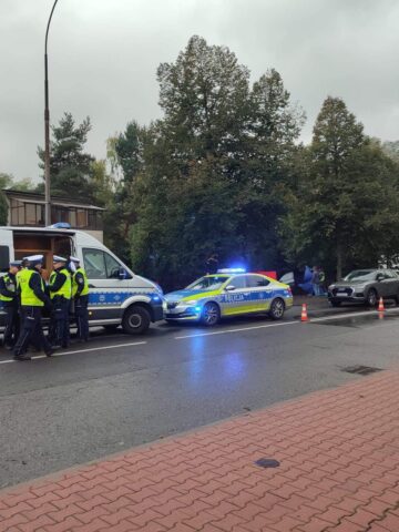 Wypadek śmiertelny, Gliwice ul. Przyszowska Wypadek śmiertelny, Gliwice ul. Przyszowska