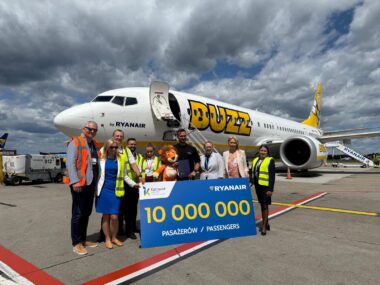 Katowice Airport świętuje 10 milionów pasażerów Ryanaira! 10-milionowy pasażer Ryanair w Katowice Airport