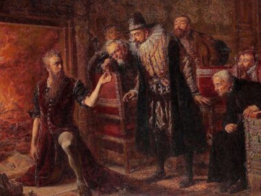Alchemik z Góry św. Anny, lekarz Habsburgów i Wazów Alchemik Sedziwoj - obraz Jana Matejki