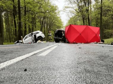 Tragiczny wypadek w powiecie gliwickim Gliwice wypadek barglowka