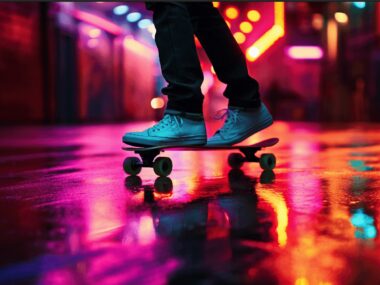 Nocni jeźdźcy przerolują przez Tychy, Nightskating 2024 Jazda na rolkach nocą