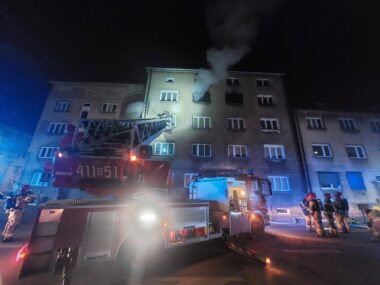 Nocny pożar w Bytomiu Pożar w Bytomiu przy ul. Matejki