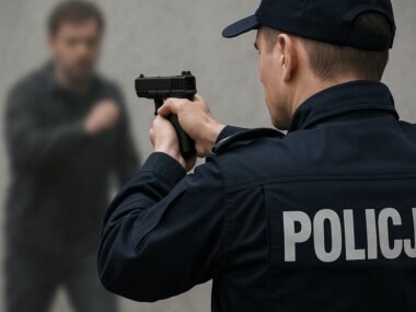 Strzały w Jastrzębiu. Policja raniła napastnika Policja użyła broni (grafika ilustracyjna)