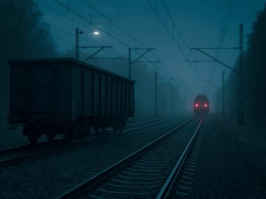 Wagon widmo w Katowicach. Kto i po co odłączył go z pociągu? Wagon widmo w Katowicach (ilustracja AI)