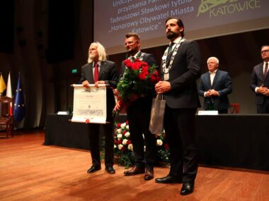 Uroczysta sesja Rady Miasta Katowice z okazji 160-lecia Tadeusz Sławek honorowym obywatelem Katowic