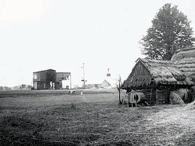 Historia "Luftbany" - gdzie dalej działają wiszące kolejki? Stacja napędowa Luftbany przy dzisiejszej ul. Tęczowej w Gostyni
