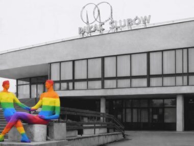 Radni chcą „homomałżeństw”. Wrzutka na święta skłóciła ludzi Sosnowiec. Pałac Ślubów LGBTQ+ (wizualizacja)