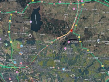 Wypadek na A1 przed zjazdem na Pyrzowice. Droga zablokowana A1 Dobieszowice wypadek