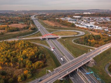Zaczyna się usuwanie "fal Dunaju" na autostradzie A1 A1 Gliwice Dobieszowice Copy